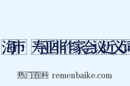 海市·寿亚非作家会议近义词是什么意思的图片
